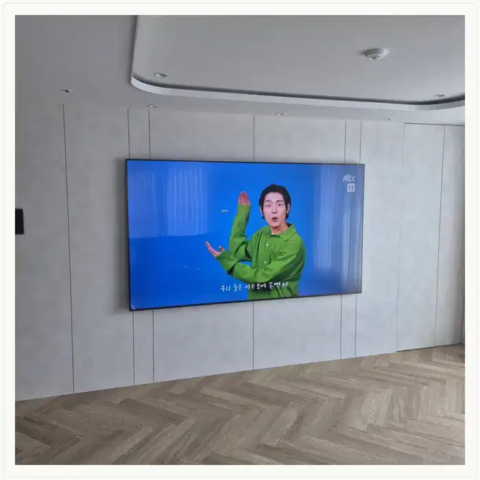 인천검단AA13블록 무타공 벽걸이TV 설치 상담용 브라켓 참고 사진