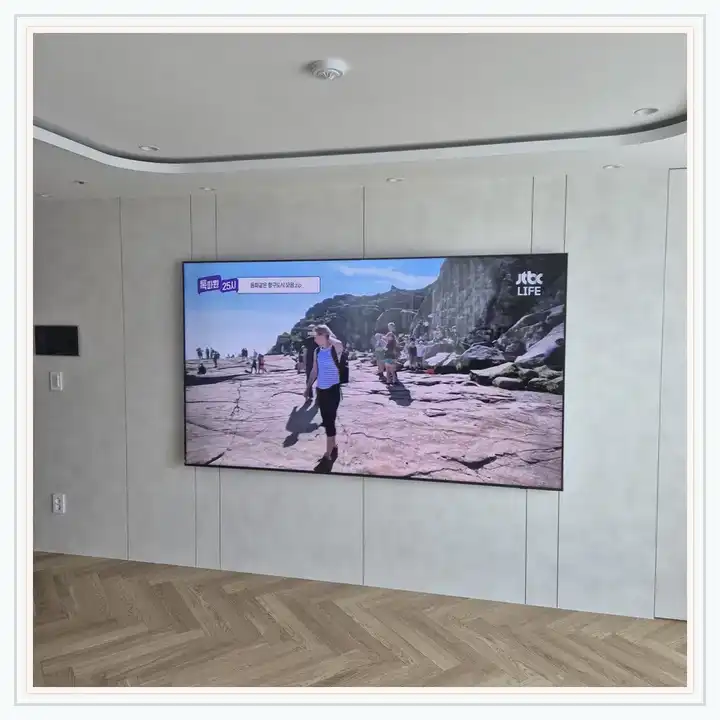 송도자이더스타 무타공 벽걸이TV 설치 상담용 브라켓 참고 사진