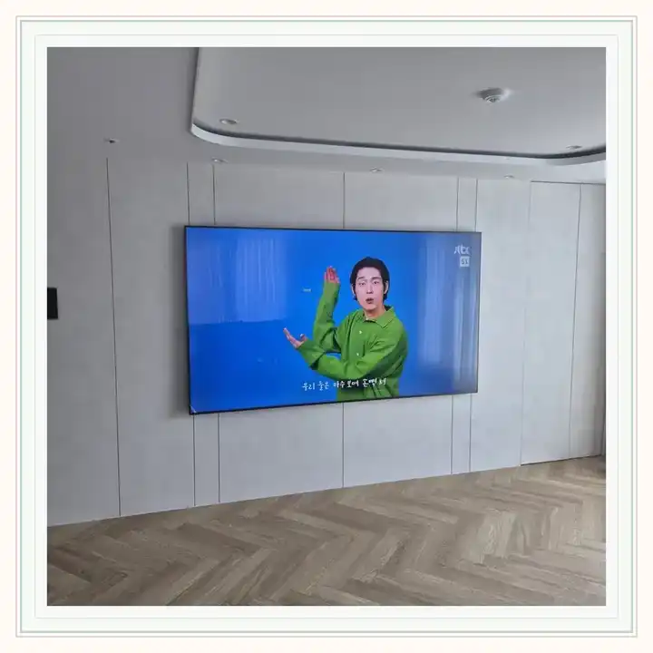 더샵인천스카이타워 무타공 벽걸이TV 설치 상담용 브라켓 참고 사진