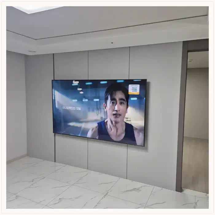 e편한세상도화 무타공 벽걸이TV 설치 상담용 브라켓 참고 사진
